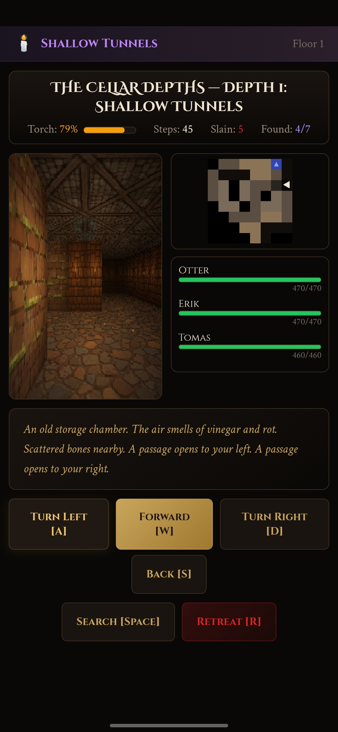 Cellar dungeon crawler